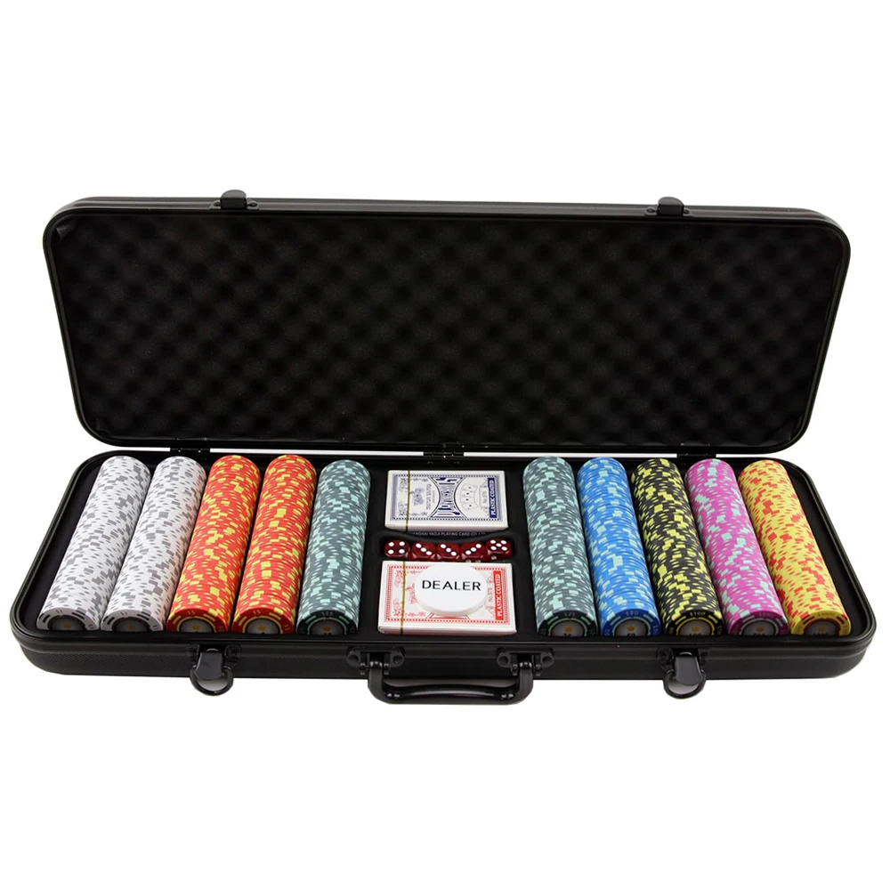 Professional Custom Eva Hard Case 300 Poker Chips Hard Shell Eva Case Card Bargaining Poker Chips Game Set Bag