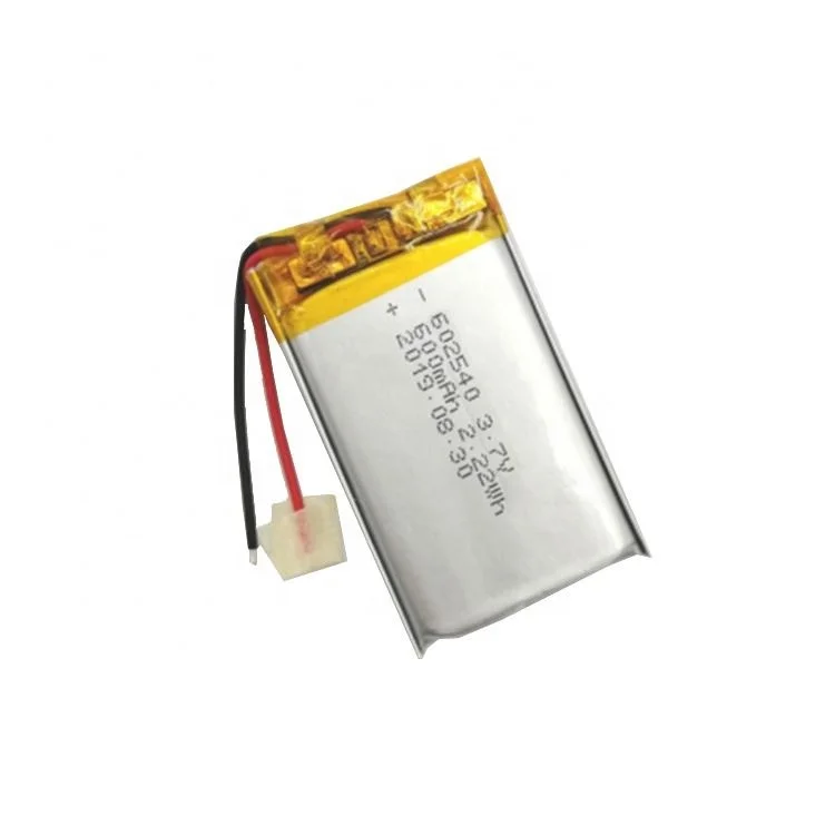Rechargeable 602540 3.7V 600Mah Lithium Polymer Battery For Electronic Toys