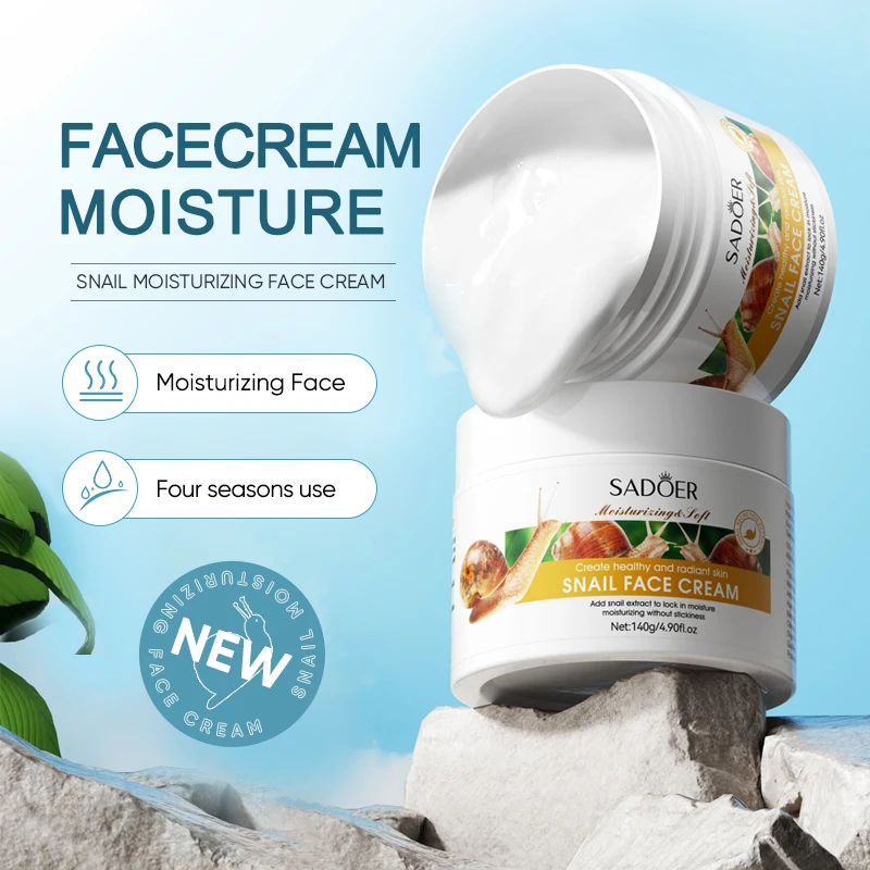 OEM SADOER private label snail essence skin care cream whitening moisturizing anti chapped face care face cream lotion