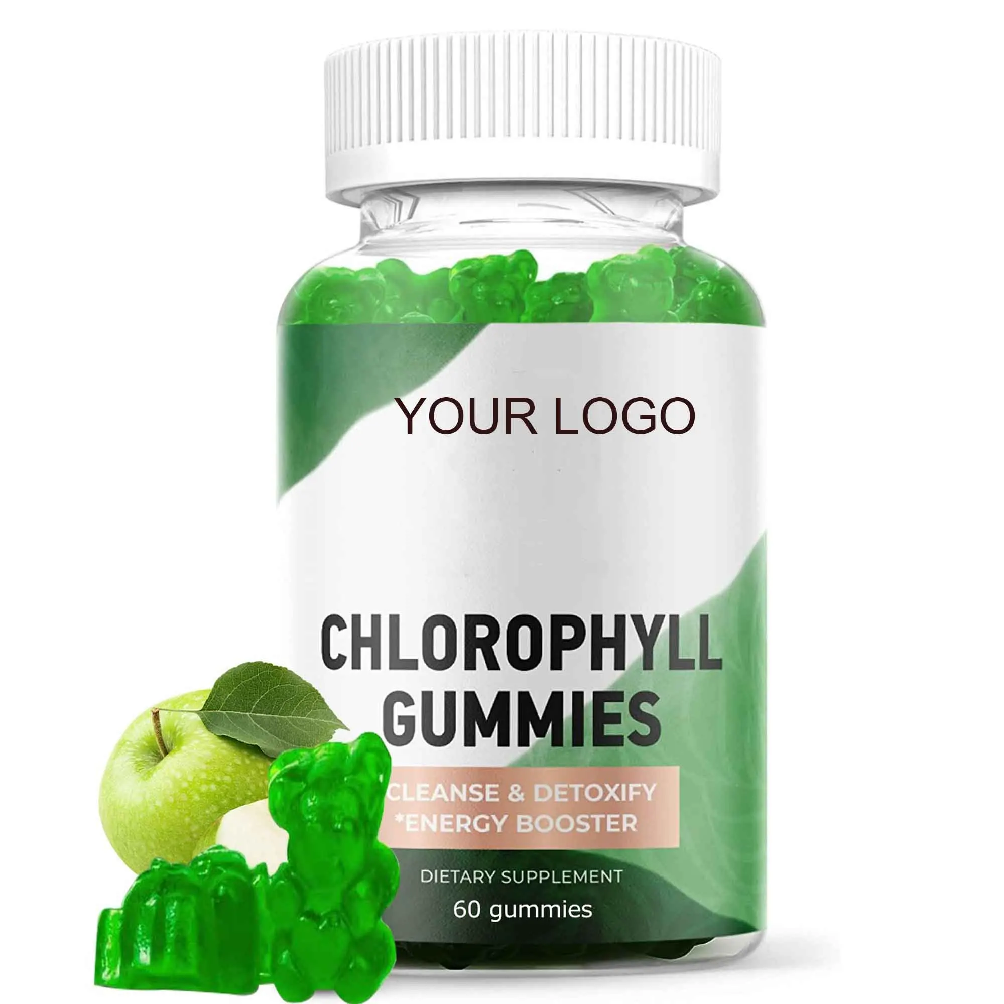private label Natural Chlorophyll Supplement Gummies Alternative Boost Your Energy and Repair Digestion Immune Support