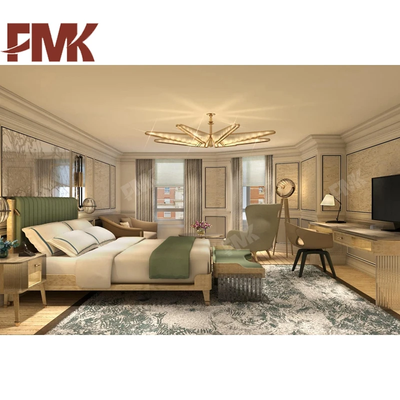 FMK Brand Commercial Furniture 5 Star Customized Hotel Bedroom Furniture Set Modern