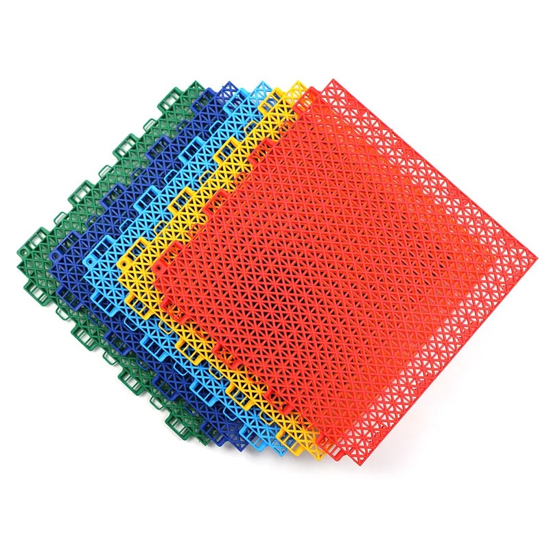 Affordable Price Portable Multi-Color PP/TPV Modular Interlocking Tiles for Badminton Courts