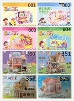 Handmade Diy Parent-Child 3D Wooden Puzzle DIY games 3D car house puzzle for kids