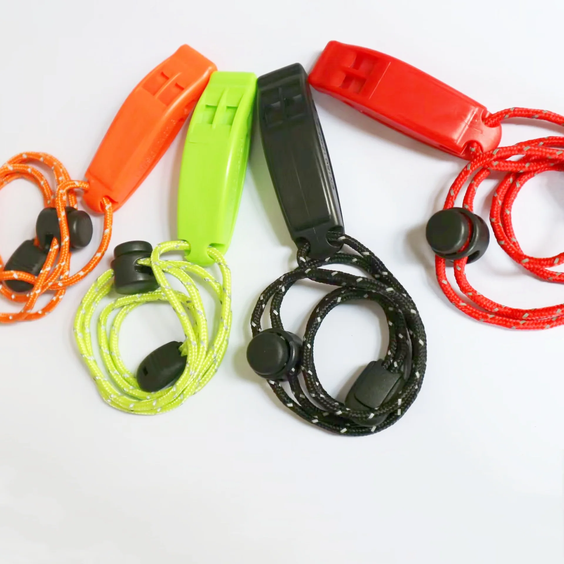 Loud Shrill Orange ABS Plastic Life Vest Jacket emergency whistle hiking for personal safety