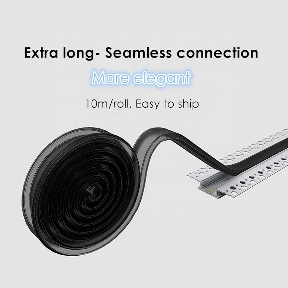 
Plaster in aluminum led profile for drywall recessed mounted 2m and 3m length in stock selling 