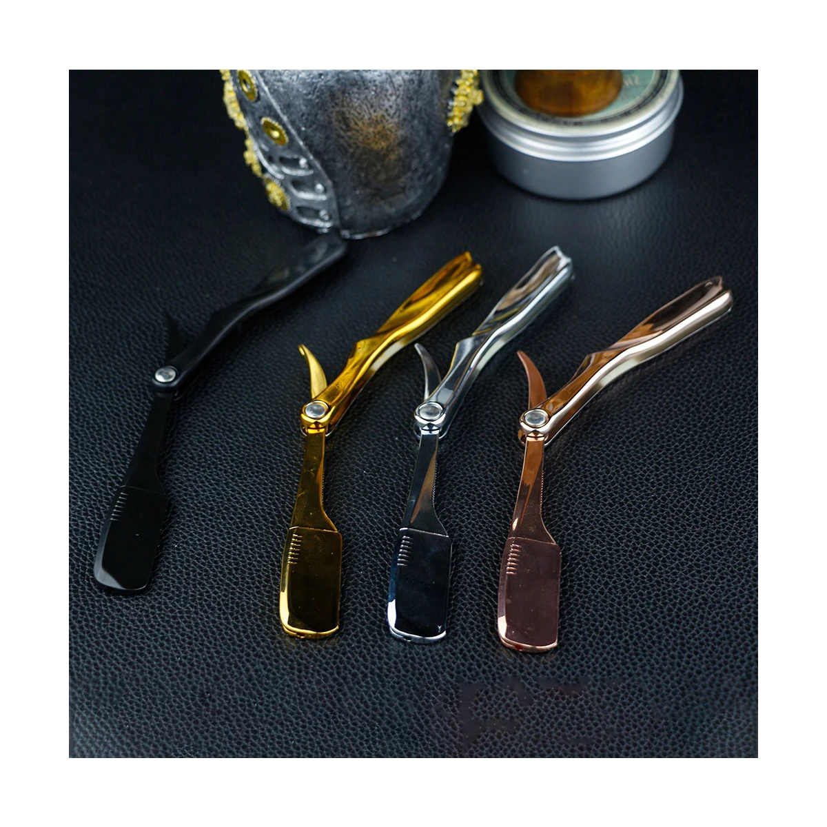 Beard Folding Barber Shaver Knife Tool Professional Barber Straight Edge Shaving Razor