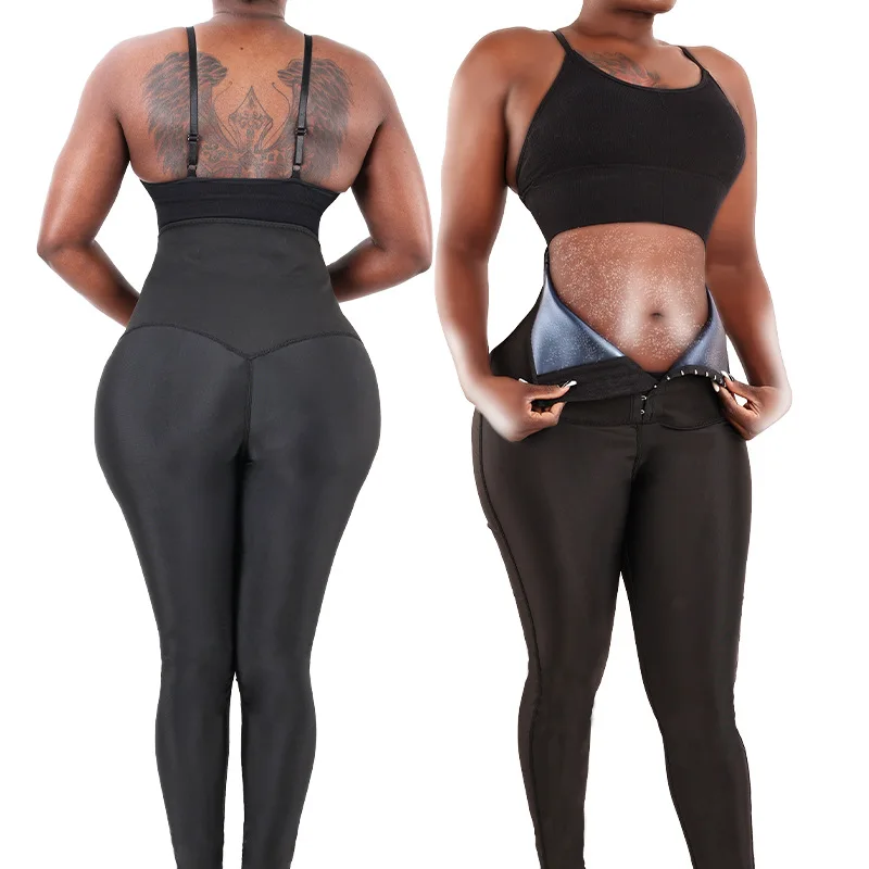 Sauna Sweat Pants Gym Fitness Sets High Waist Compression Slimming Weights Thermo Legging Workout Body Shaper Sauna Suit
