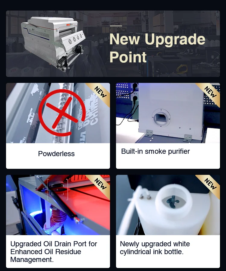 kingjet no powder dtf printer powder less dtf inkjet printers 68cm impresora dtf