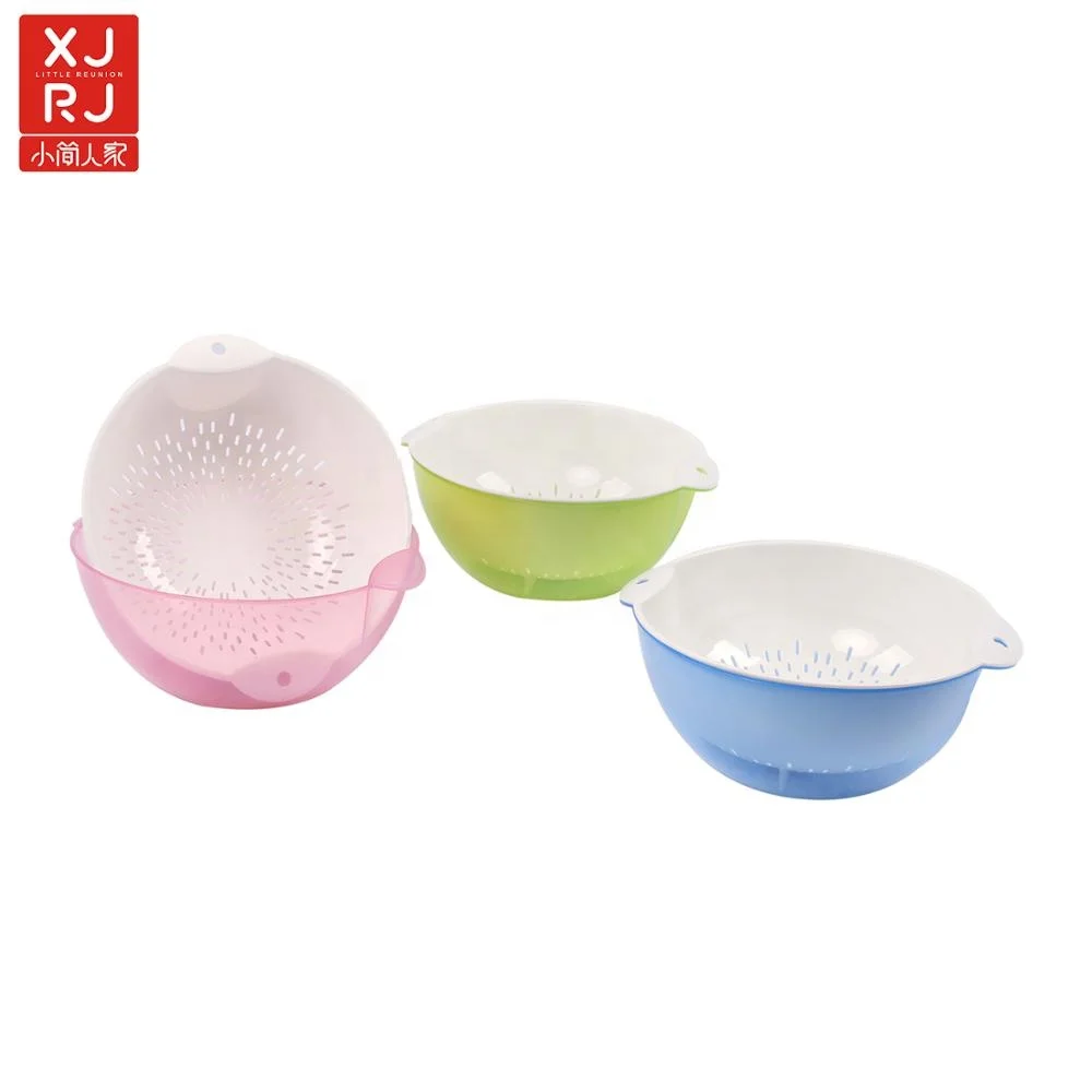 kitchen fruit vegetable colorful small size round shape kitchen colander sink sieve