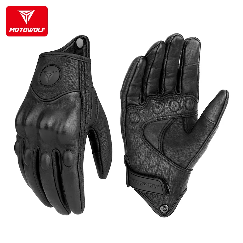 motowolf Motorcycle racing gloves bicycle riding anti-fall breathable anti-wear sheepskin gloves