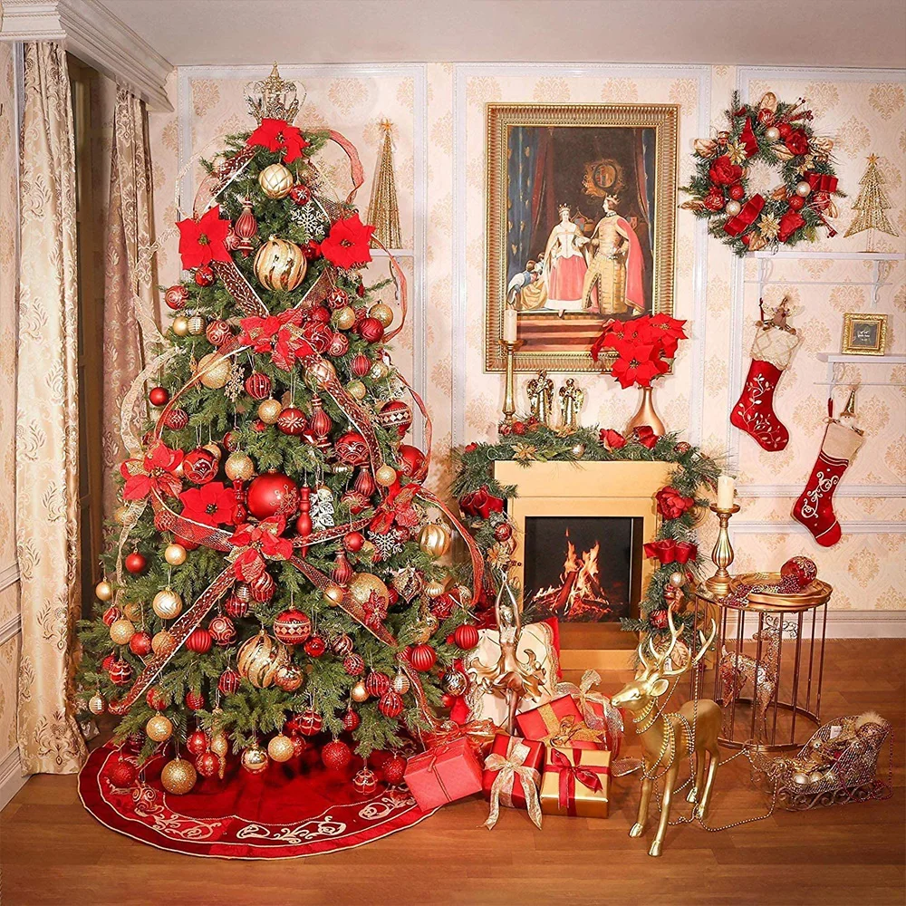 
Clear plastic christmas ball ornaments decoration spheres Red christmas ball set OEM christmas bauble / ball 