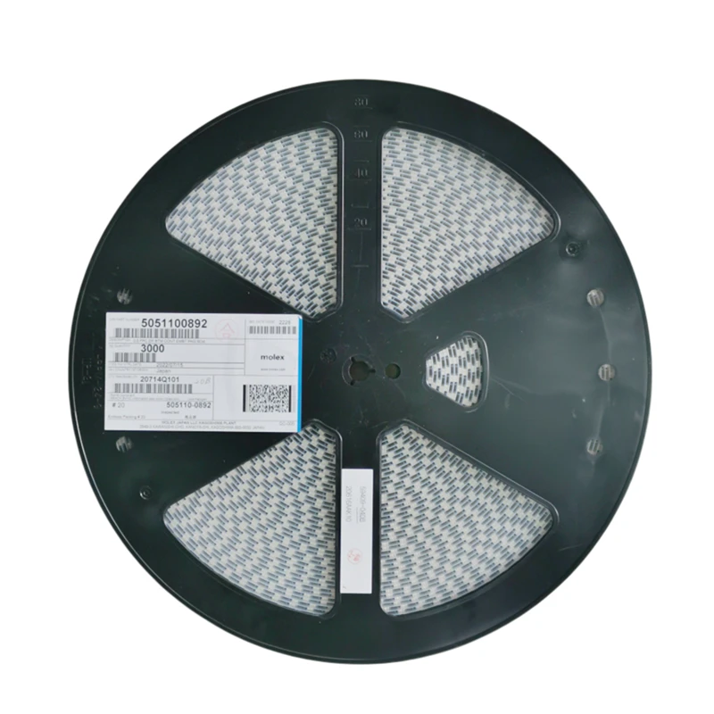 Original 0.5mm FFC Header Molex 5051100892 Wire to Wire Board Natural 8 Pin FD19 Right Angle Header in Stock