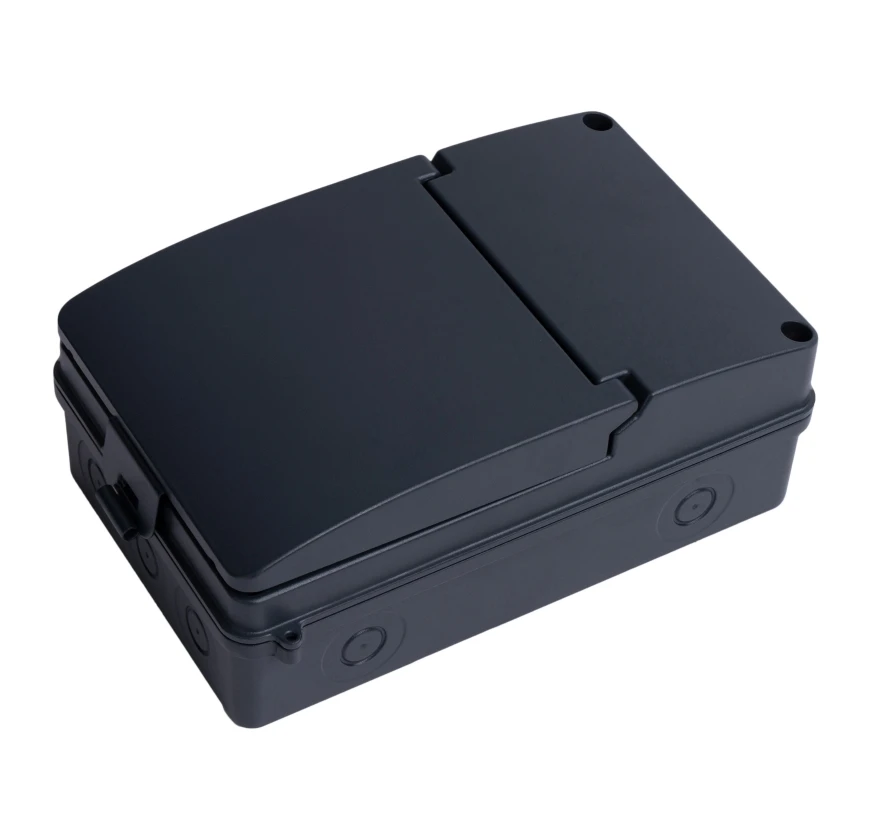 Outdoor Wall Mount Aluminum Casting Distribution Box Powder Coated EV Charger Enclosure