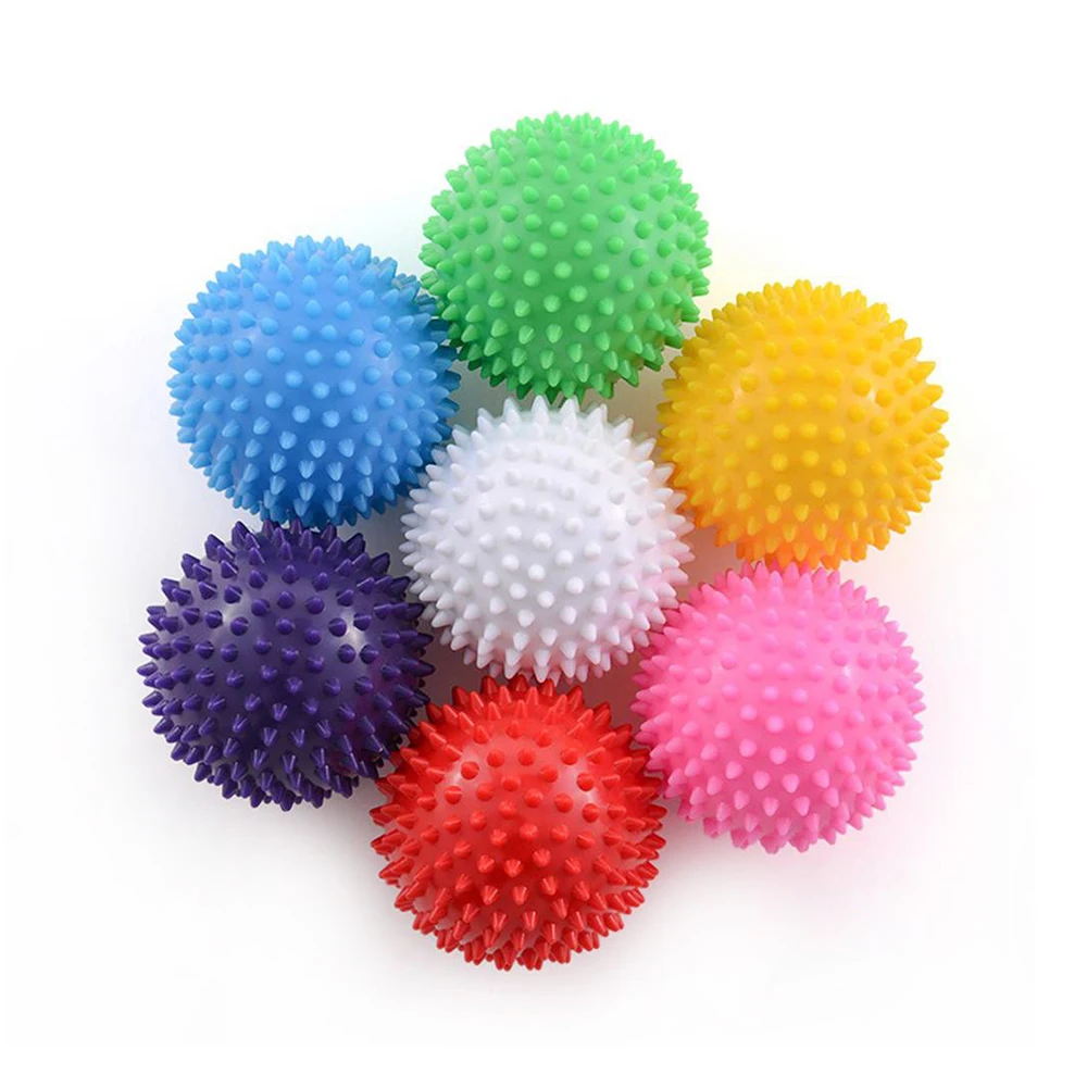 Low price body building gym Exercise Yoga Spiked Massager Roller spiky pvc mini yoga massage