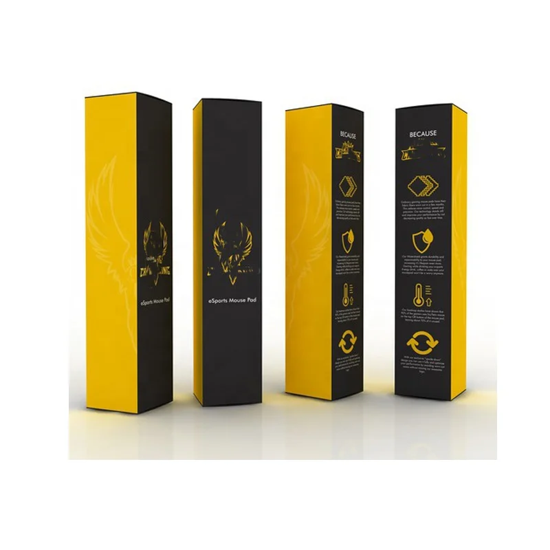 Box packaging 2023 custom high quality mouse pad packaging box wholesale 4c coated hot sale paper box