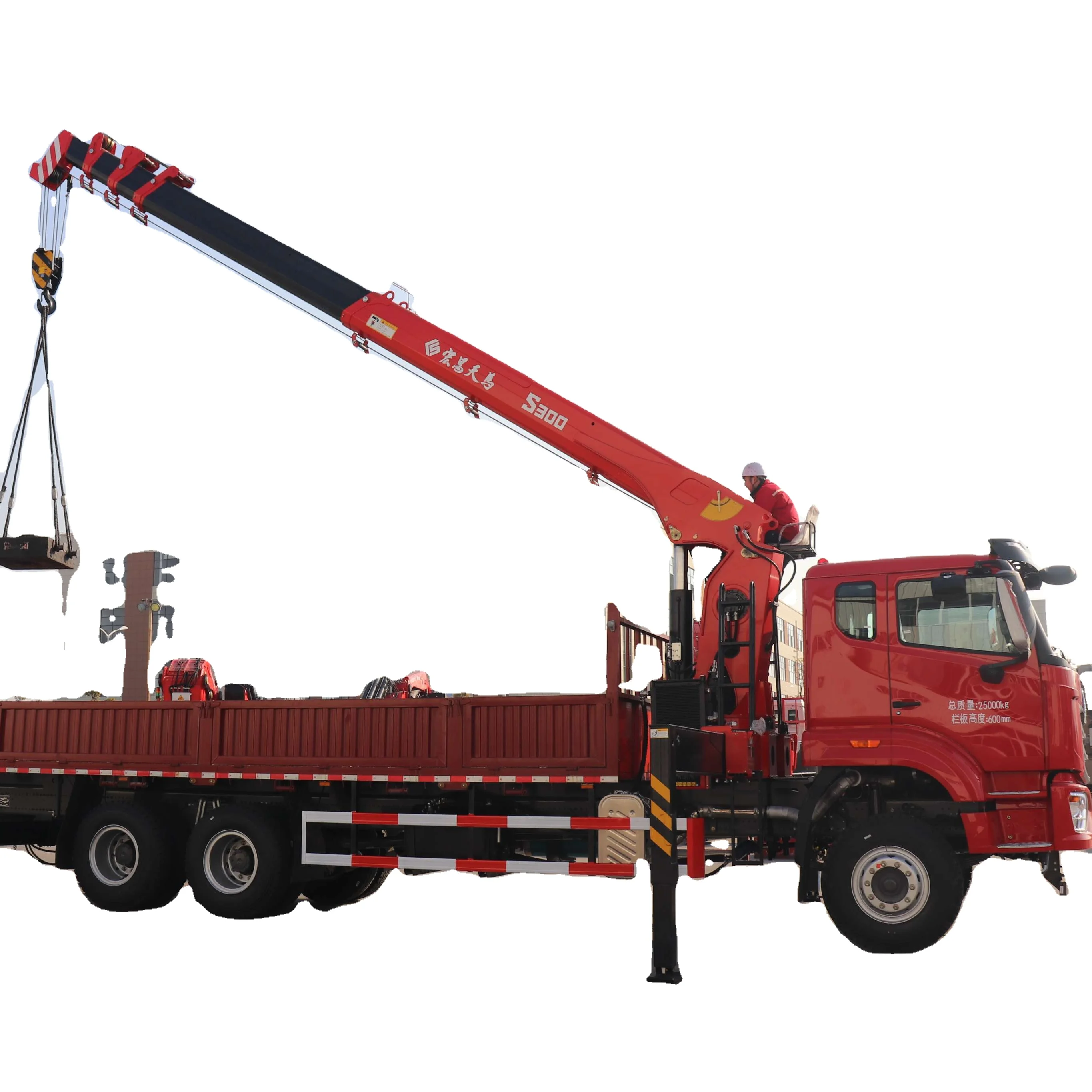 S3005 Sunhunk Car crane Manufacturer 6 Wheels truck with crane Truck Mounted with 8 tons Straight Arm Crane Truck