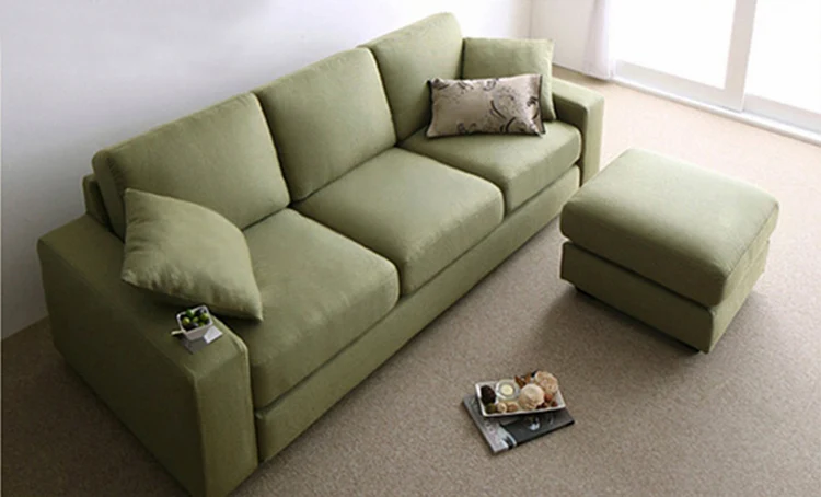 
Living Room Furniture Fabric Settee Home Wooden Sofas Set Designs Solid Wood Frame Soft Cloth Sofa 