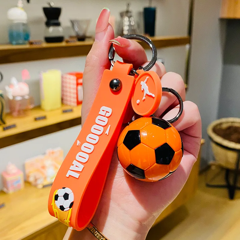 Popular New Arrival Acrylic Silicone Rubber Schoolbag Bracelet Keyring Novelty Football Shirt Bag Car Keychain