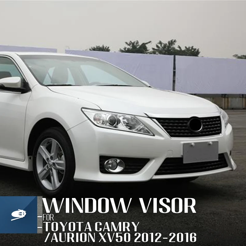 Козырек на окно MOSUN для CAMRY AURION XV50 2012-2016 хромированный козырек с отделкой вентиляции защита от погоды дефлектор ветровка дождя