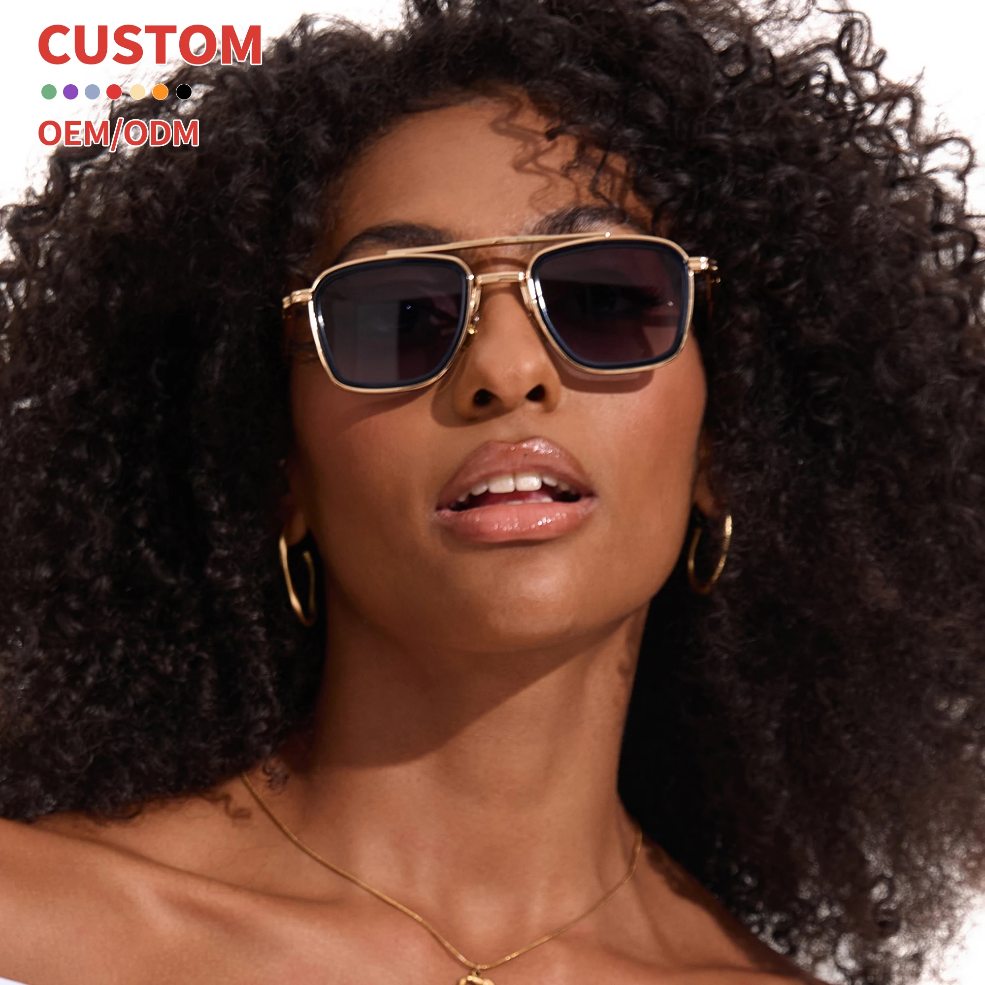High quality designer sun glasses custom famous brands metal luxury UV400 trendy sunglasses for women