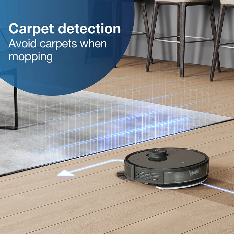 ECOVACS DEEBOT N8 Auto Robot Vacuum Cleaner Intelligent TrueMapping Navigation Robotic Wet And Dry Sweeper Floor Cleaning Robot