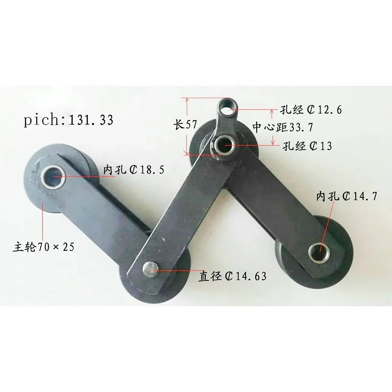 Moving walk pedal chain step chain pitch 131.33mm  Auto Walk Step Pallet Chain