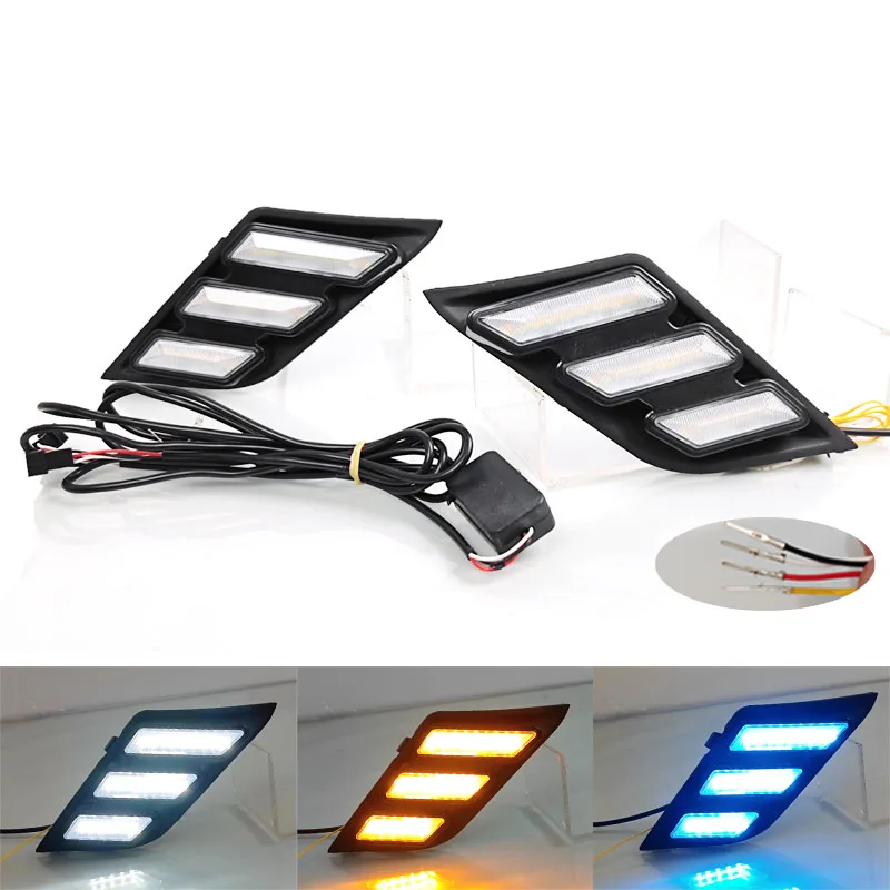 Hot Sale LED Daytime Running Lights  Fog Lights Conversion Drl Headlights  Front Bar Decorative Lights For Changan CS75 17-19
