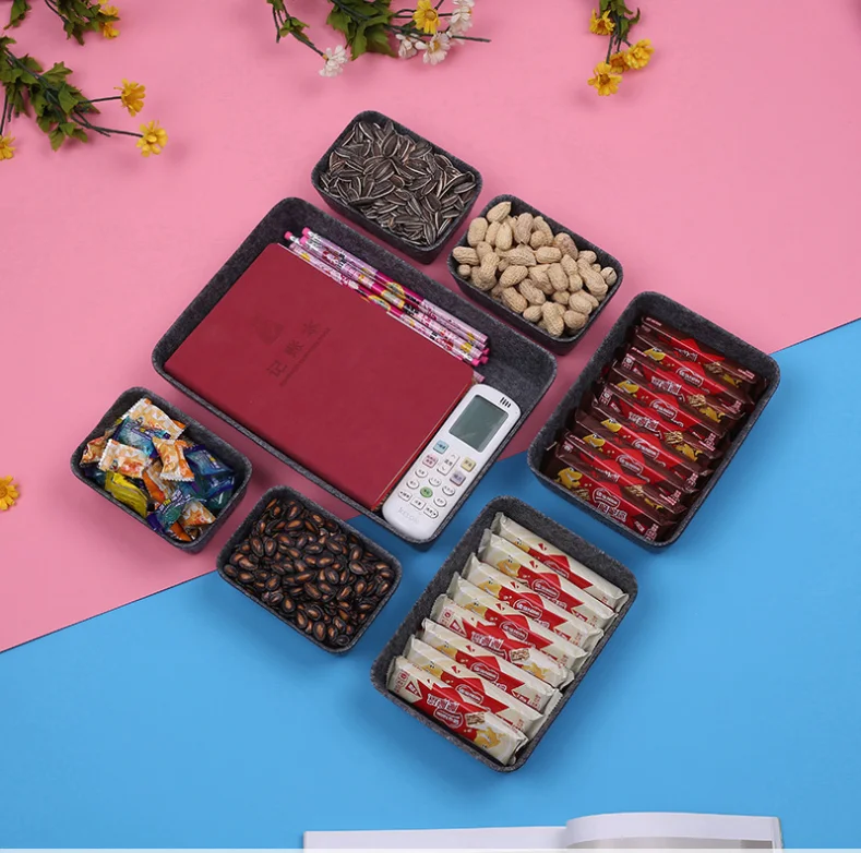 2022 High quality best polyester felt fabric storage box For home