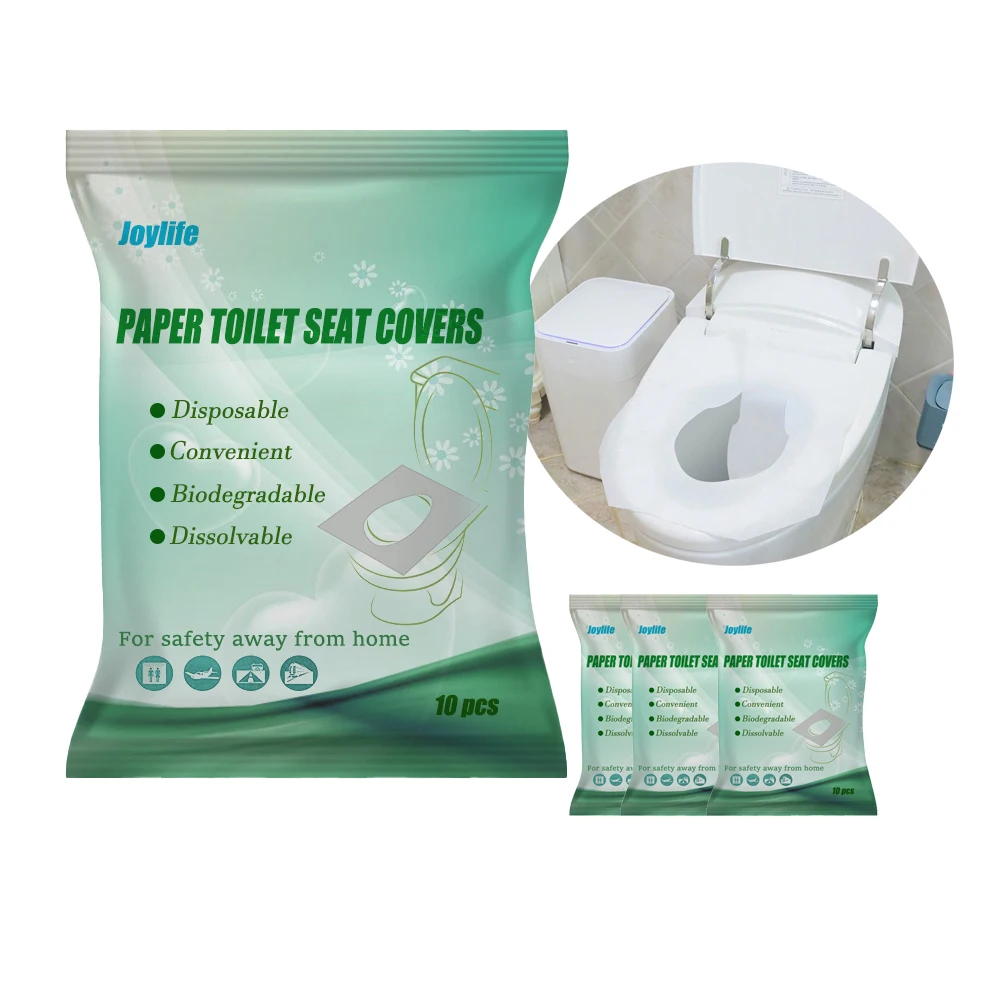 Custom Processing Bone Chain Bag Packaging Flushable Disposable Sanitary Ware Tissue Paper Toilet Seat Cover