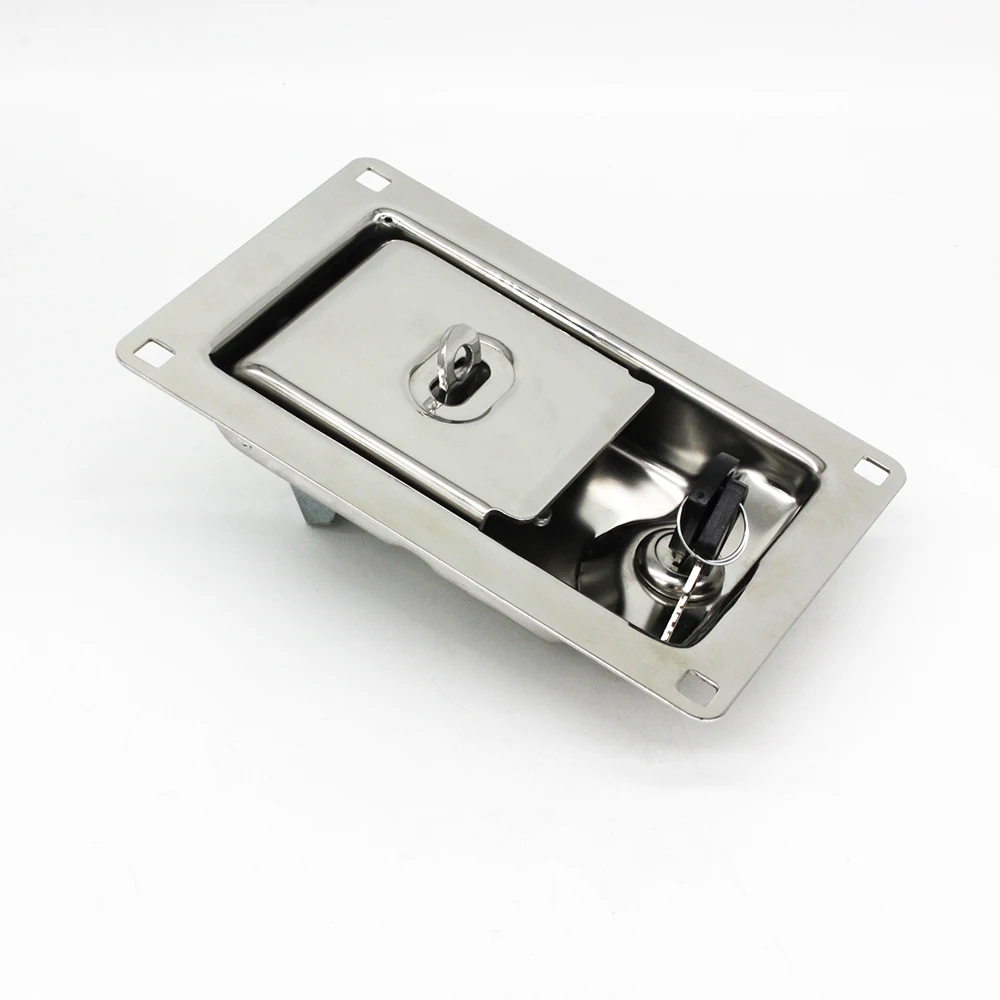 Stainless Steel Truck Trailer Container Rear Door Handle Lock Tool Box Lock Industrial Cabinet Door Paddle Handle Lock