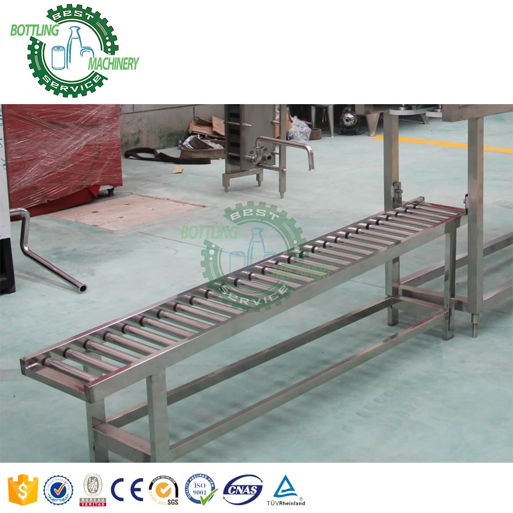 Electric high strength Food grade distribution roller conveying system with motor for Pallet packaging