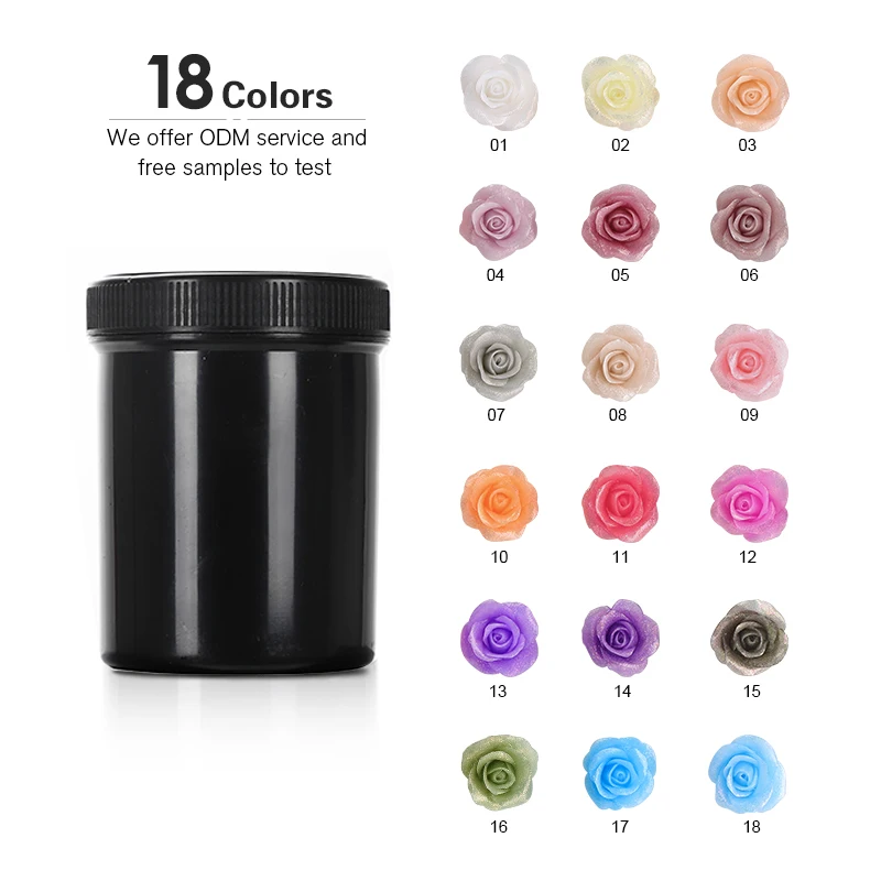 New Product jelly Colorful Solid sculpture carving poly Builder construction non sticky extension UV Nail Gel Polish
