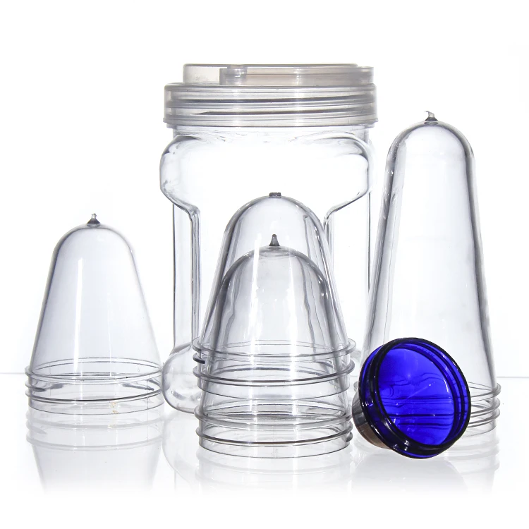 Factory Price Transparent White Amber 85mm 100mm Wide Mouth Preform With Can Package