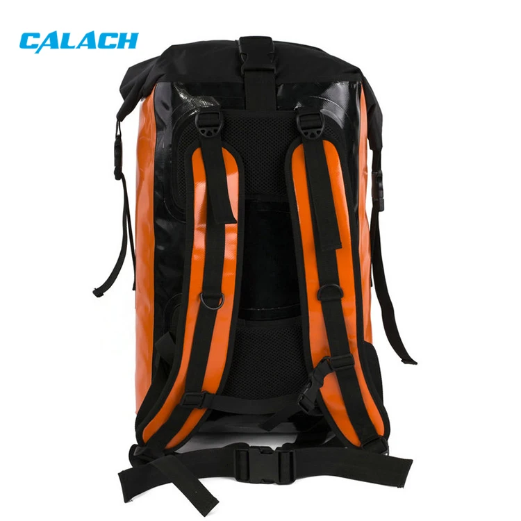 Custom logo 35l 500d pvc tarpaulin sports waterproof heavy duty 420d tpu dry bag backpack for outdoor camping