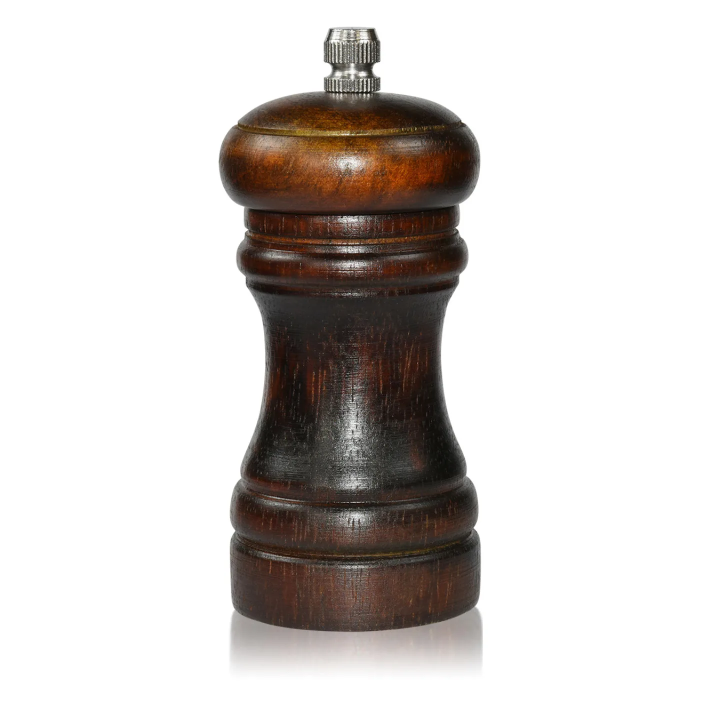 FISSMAN Pepper Mill Rubber Kitchen UtensilStainless Steel Grinder High Quality Tools Wood Manual Salt Grinder Pepper Mil