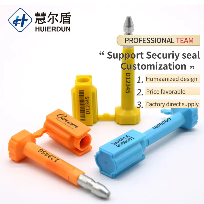 HED-BS108 tamper proof coated high security spin barrier anti-theft bolt seal for truck lock