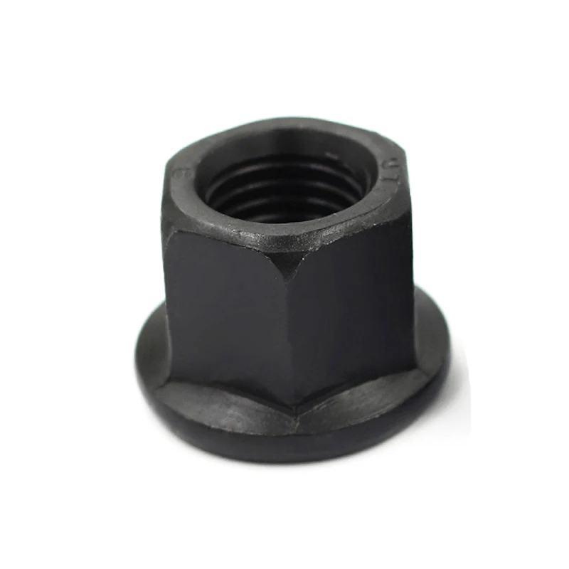 Stainless Steel Black Oxidation Hexagon Flange Head Jack Nut