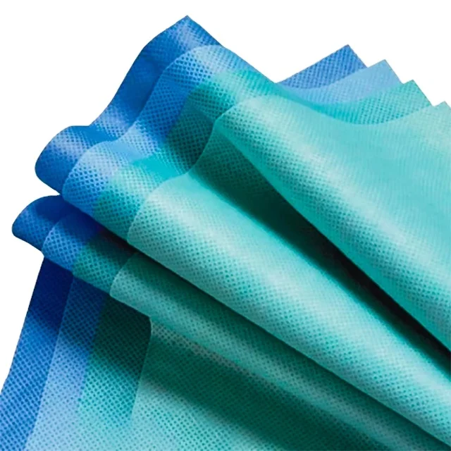 buy gown material PP PE blue Spunbond hospital medical disposable sms nonwoven fabrics