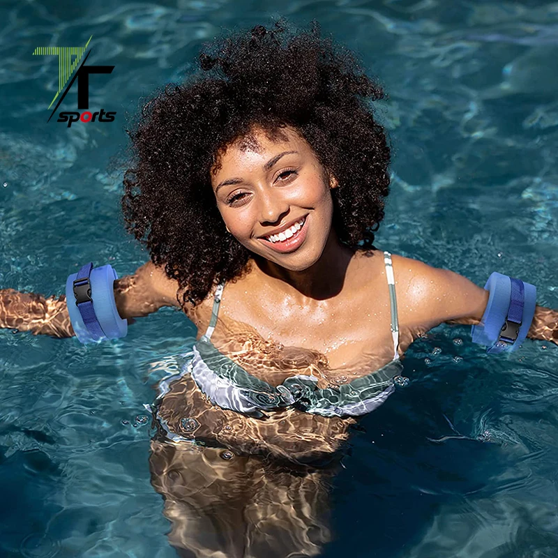 TTSPORTS Eva Foam Ankles Arms Belts With Quick Release Buckle,Exercise Cuffs Water Aerobics Float Ring