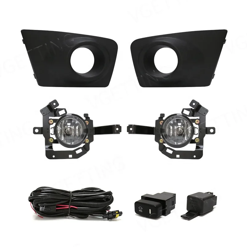 Halogen 12V Fog Light Front Bumper Driving Lamp For Mitsubishi Triton L200 2009 2010 2011 2012 2013 Car Accessories