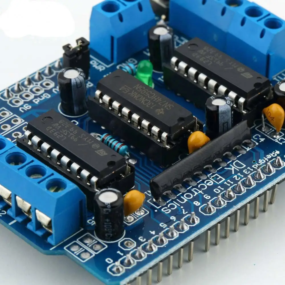 OEM PCBA завод 1 шт. L293D двойной щит двигателя для Duemilanove двигателя автомобиля расширения пластины