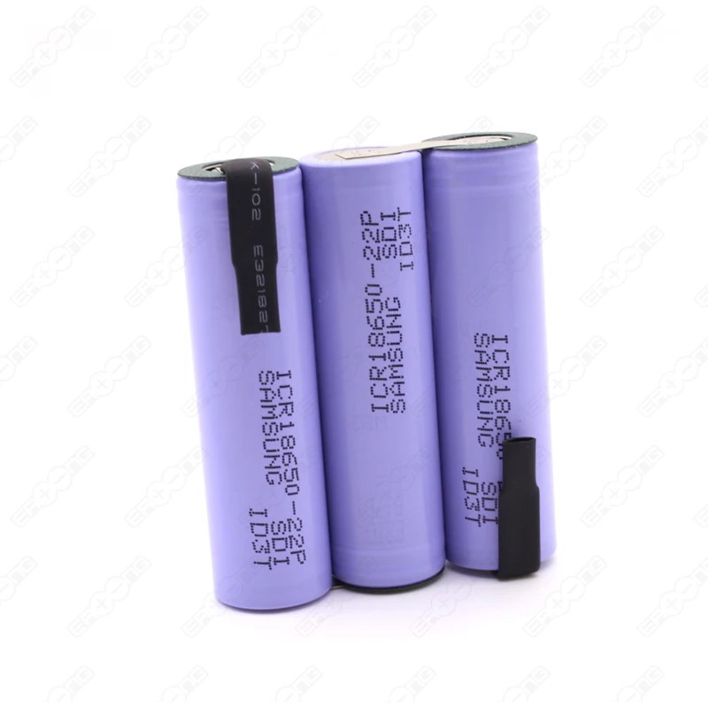 Cheapest 3S1P Battery 3 Cell 11.1V Wholesale 3S 2200Mah 11.1V Lipo Battery Pack 3.7V 2200Mah 18650 Rechargeable Li Ion Battery