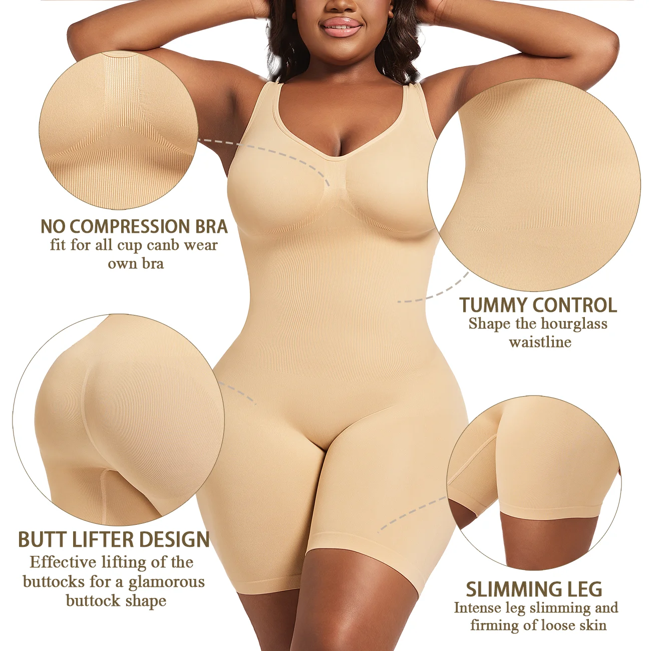 High Quality Nylon Bodysuit Plus Size 0XL-4XL Seamless Legging Slim Fit Body Shaping for Adults Yoga