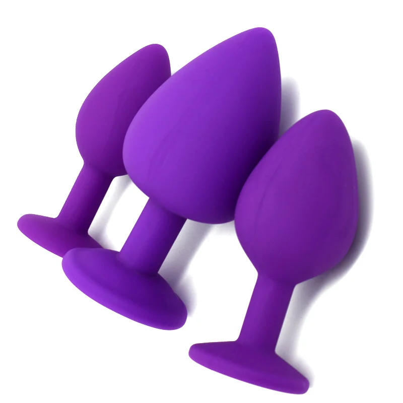 
very hot selling anal toy S/M/L Size Silicone Jeweled Sex Butt Anal Anus Plug Women men Ass Sex Toys online shop 