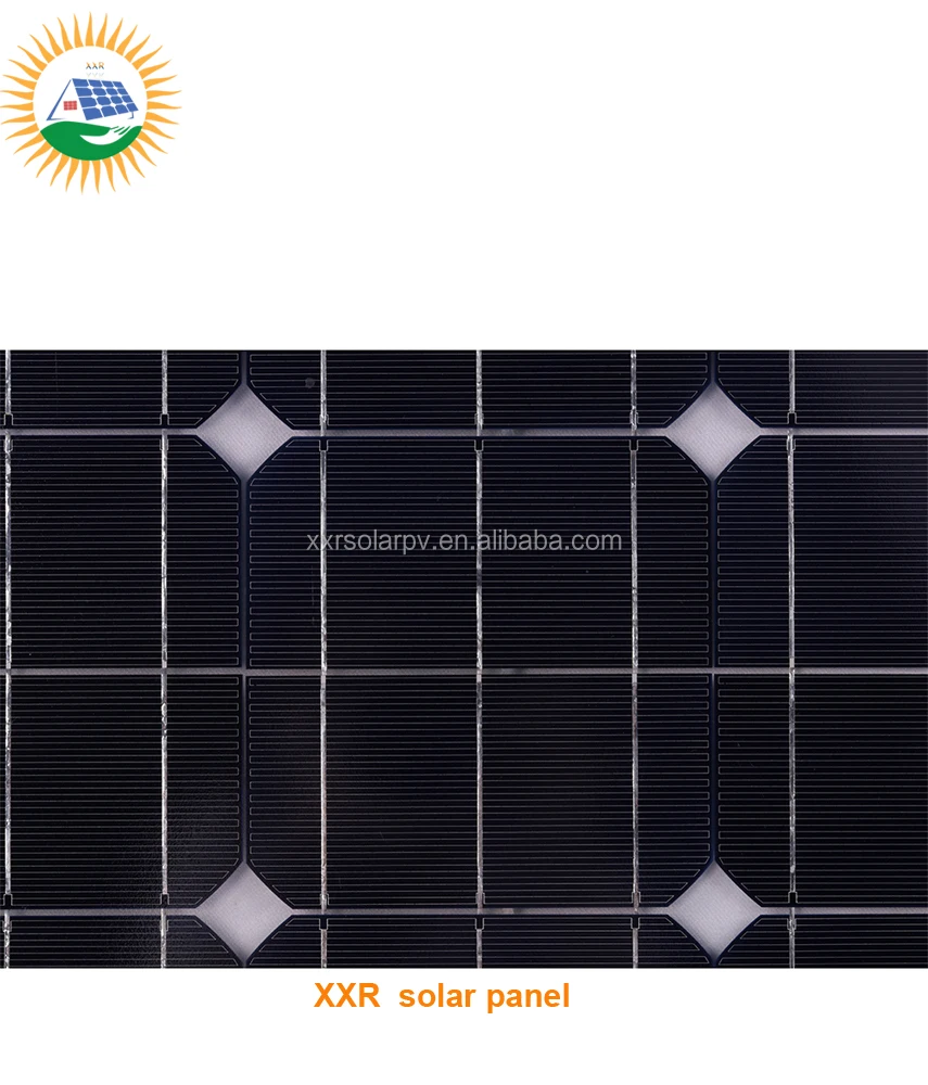 60w customized SunPower glass solar panel with AL-frame