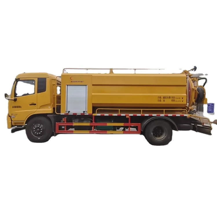 4x2 Dongfeng tianjing sewage suction trucks  waste water suction truck  15000 liters