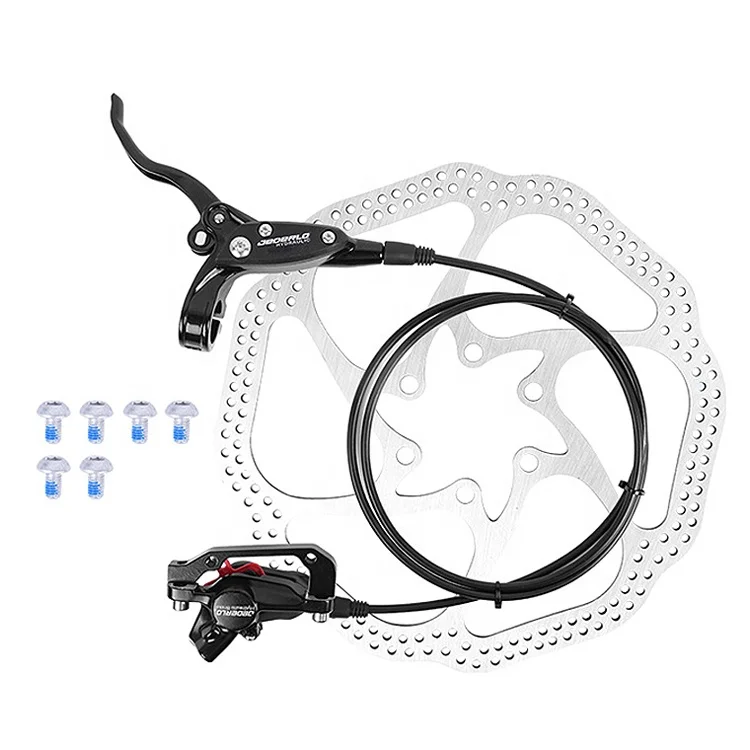 Customized Double Piston MTB Hydraulic Disc Brake Set with Disc Lever Bicycle Brake Fit Fat Mountain Bike