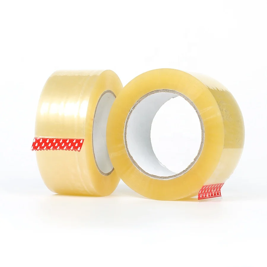 Cheap price plastic waterproof clear sticky tape with logo sellotape packaging tape 200m