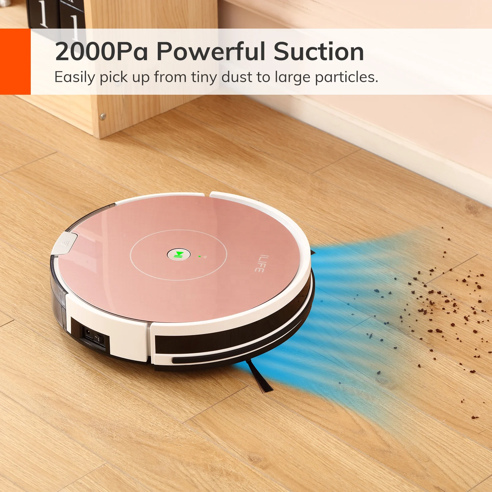 ILIFE A80 Plus Vacuum and Mop APP Control Brushless Motor Carpet and Floors 1000pa Robotic Vacuum Cleaner Mop
