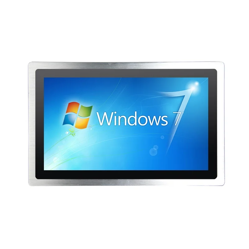 19 дюймов 3 мм ультра-плоскых IP65 Передняя панель водонепроницаемый Сенсорный экран промышленный планшетный компьютер панель ПК с Windows i3 i5 i7 Linux